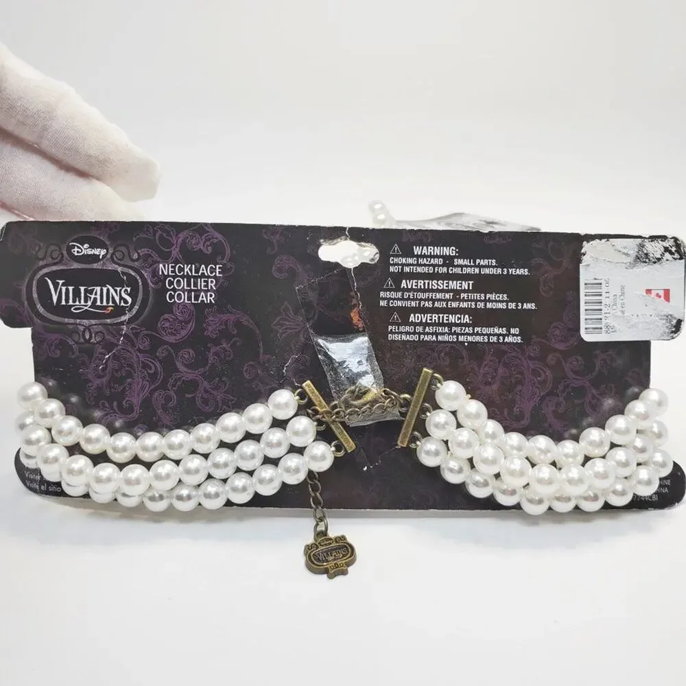 Disney Cruella De Vil Pearl Jewelry Pack | White Pearls